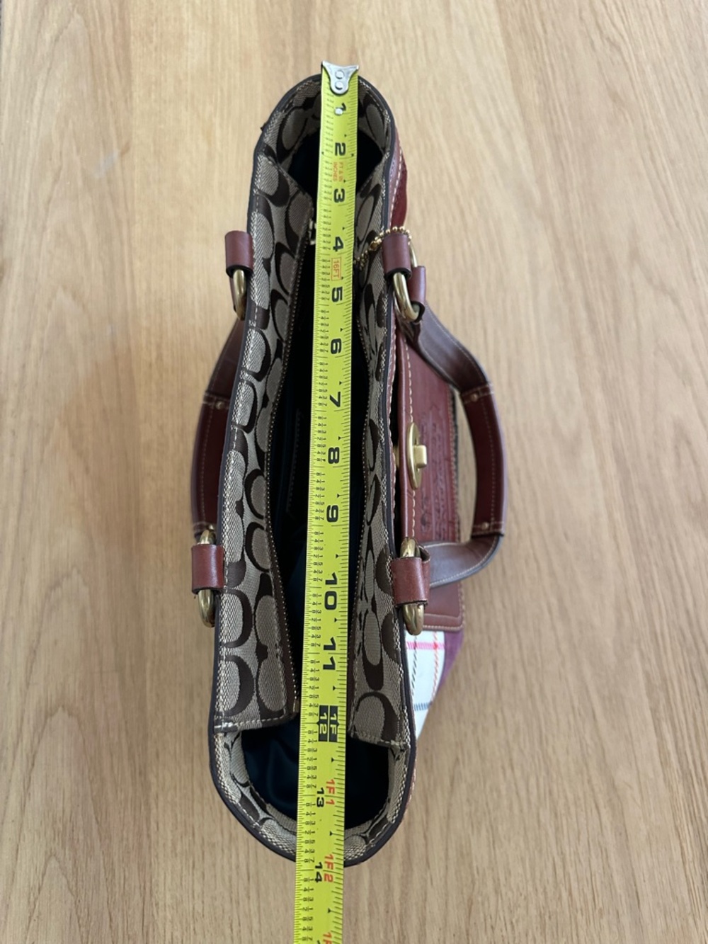 Coach Holiday Patchwork Gallery Bag - Picture 10 of 13
